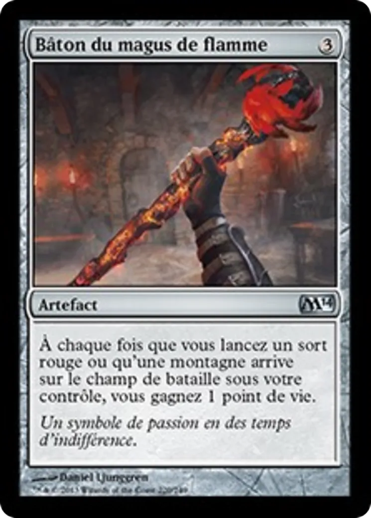 Bâton du magus de flamme — Magic 2014 — Magic: The Gathering
