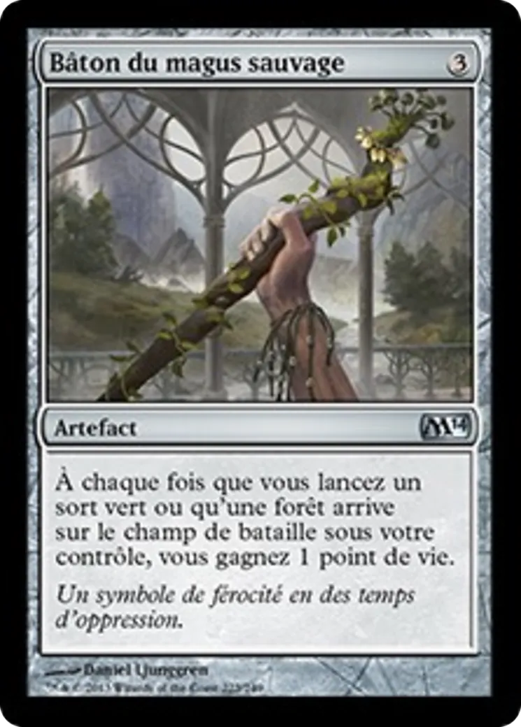 Bâton du magus sauvage — Magic 2014 — Magic: The Gathering