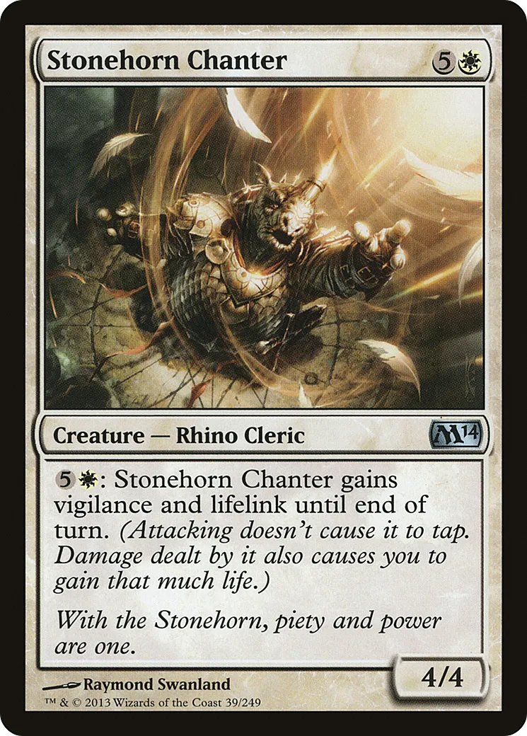 Stonehorn Chanter — Magic 2014 — Magic: The Gathering