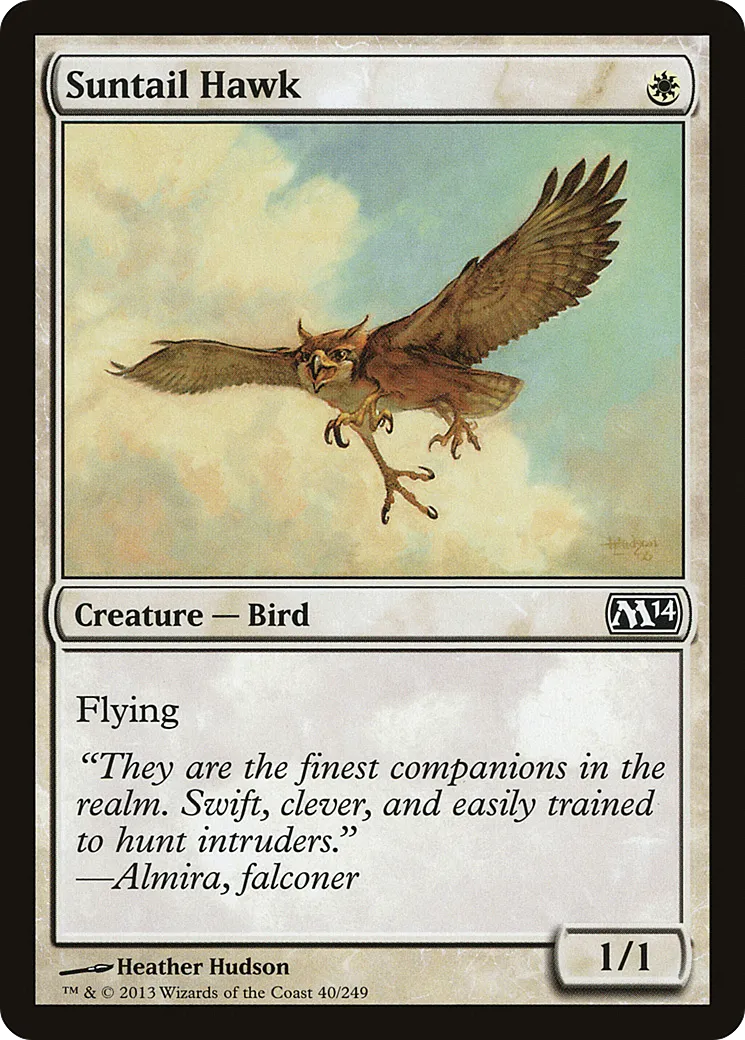 Suntail Hawk — Magic 2014 — Magic: The Gathering