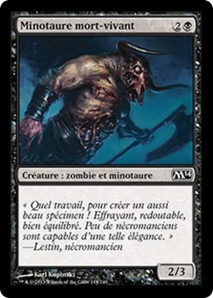 Minotaure mort-vivant — Magic 2014 — Magic: The Gathering