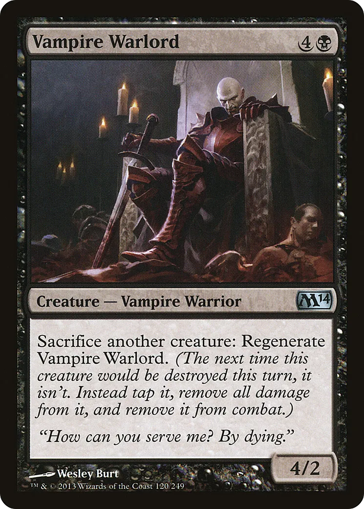 Vampire Warlord — Magic 2014 — Magic: The Gathering