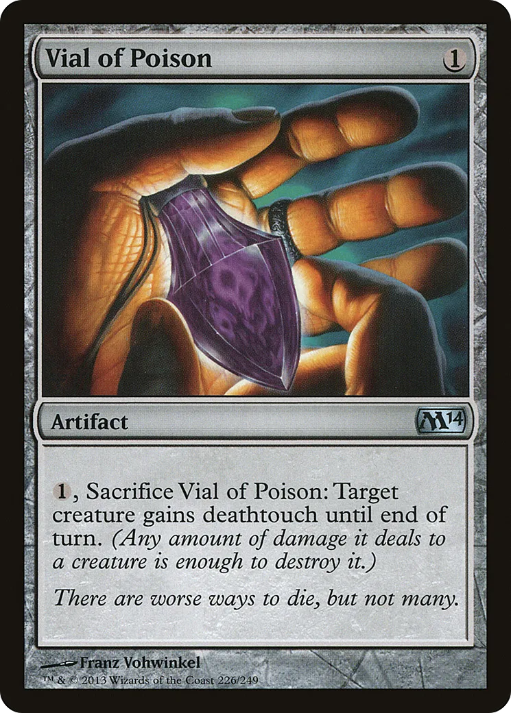 Vial of Poison — Magic 2014 — Magic: The Gathering