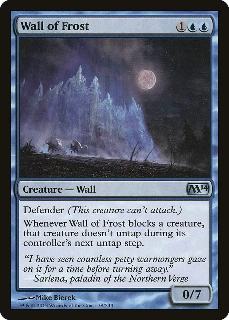 Wall of Frost — Magic 2014 — Magic: The Gathering