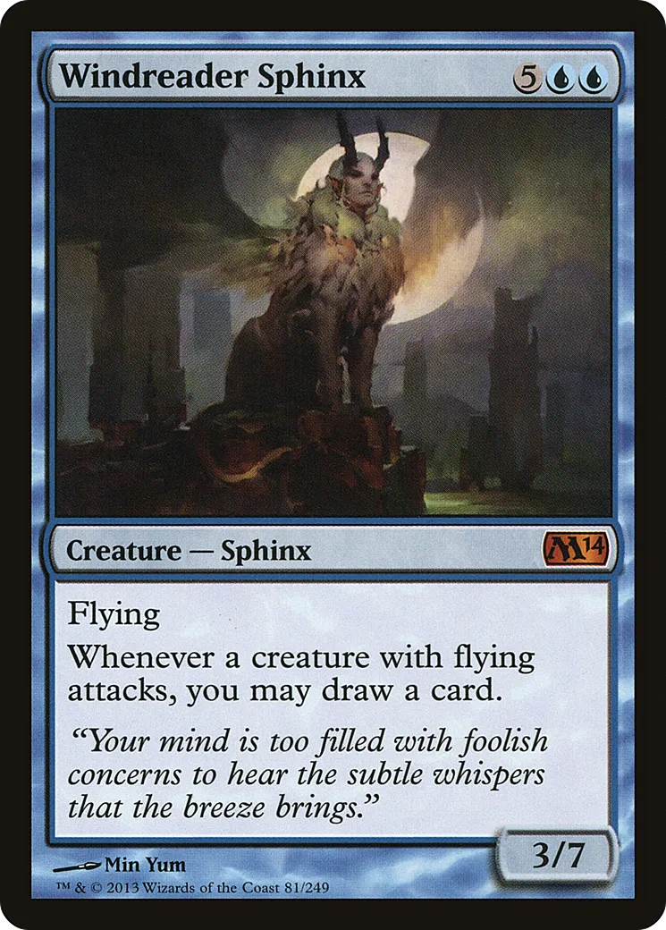 Windreader Sphinx — Magic 2014 — Magic: The Gathering