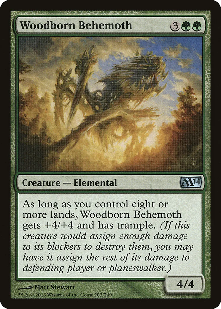 Woodborn Behemoth — Magic 2014 — Magic: The Gathering