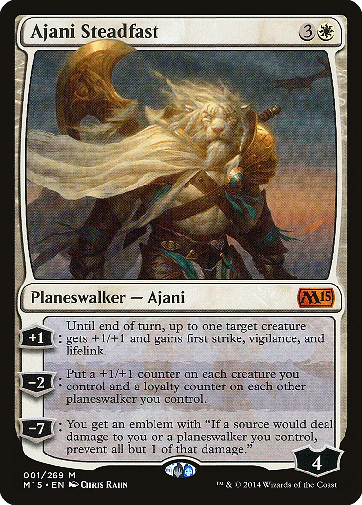 Ajani Steadfast — Magic 2015 — Magic: The Gathering