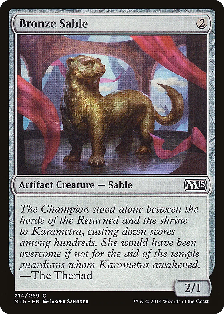 Bronze Sable — Magic 2015 — Magic: The Gathering