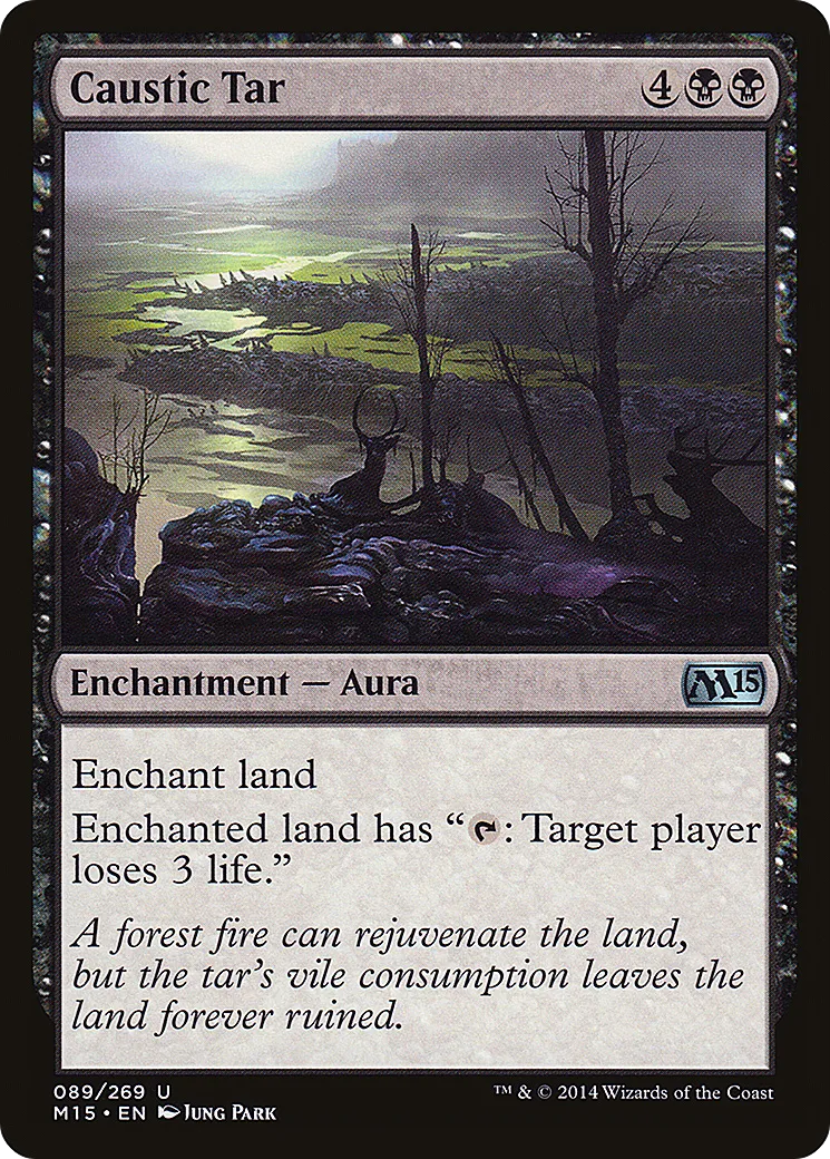 Caustic Tar — Magic 2015 — Magic: The Gathering