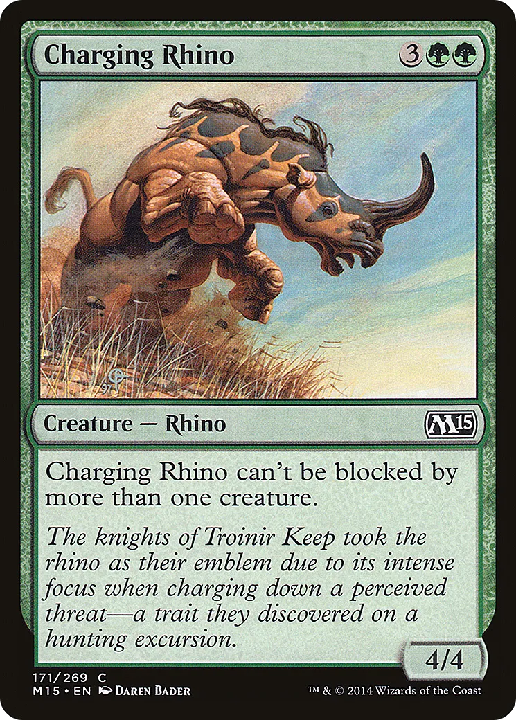 Rhinocéros fougueux — Magic 2015 — Magic: The Gathering