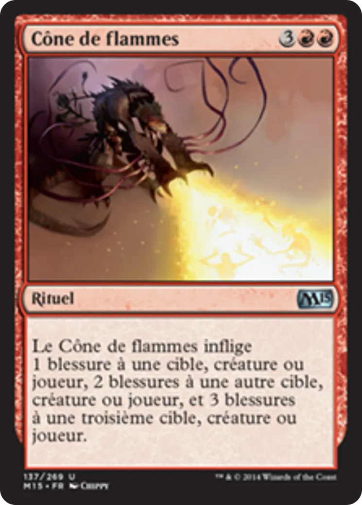 Cône de flammes — Magic 2015 — Magic: The Gathering