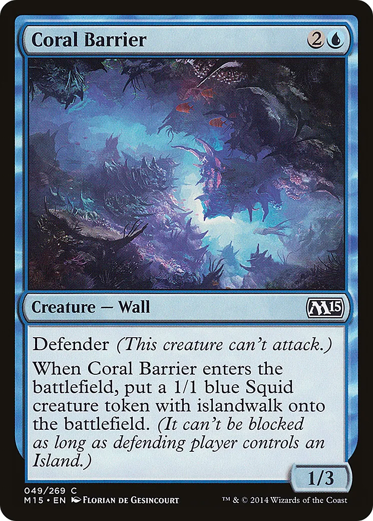 Coral Barrier — Magic 2015 — Magic: The Gathering