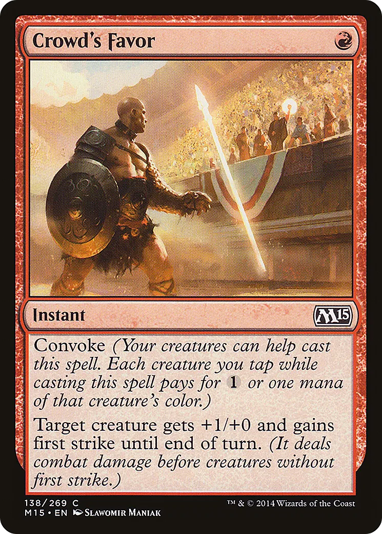 Faveur de la foule — Magic 2015 — Magic: The Gathering