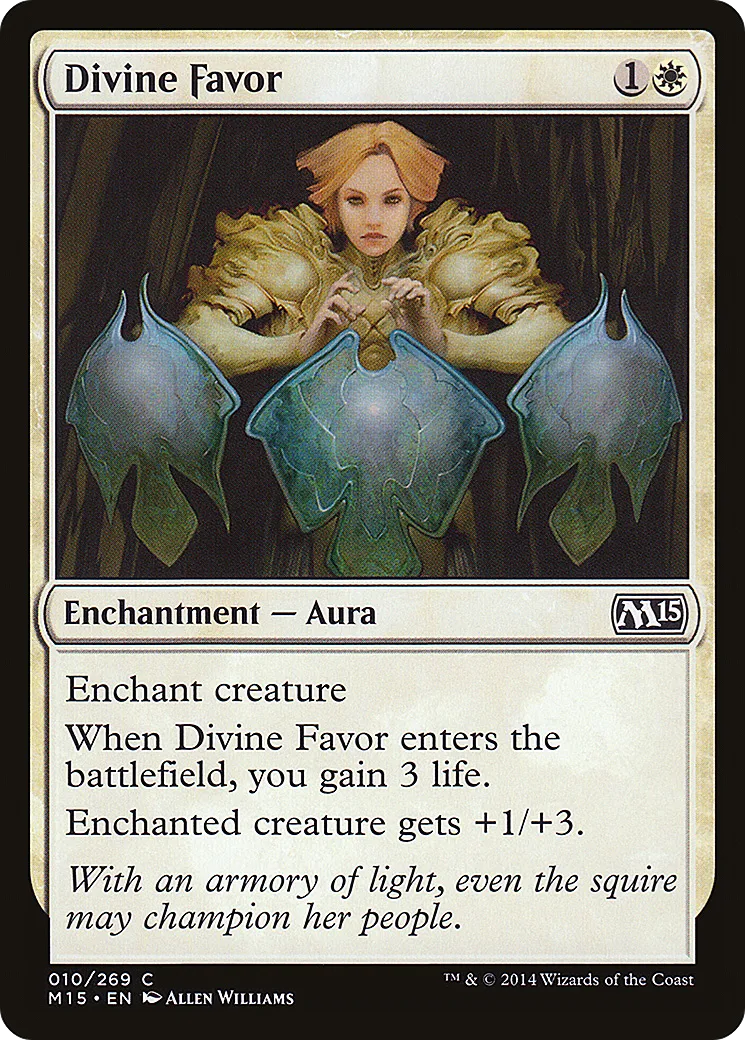 Divine Favor — Magic 2015 — Magic: The Gathering