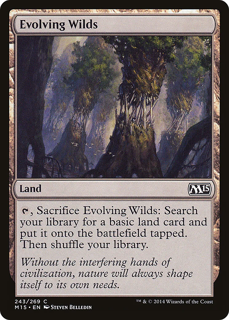 Evolving Wilds from Magic 2015 - Magic: The Gathering