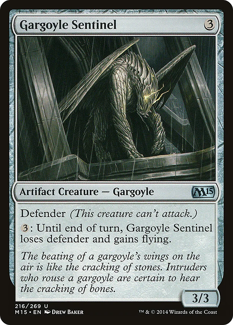 Gargoyle Sentinel — Magic 2015 — Magic: The Gathering