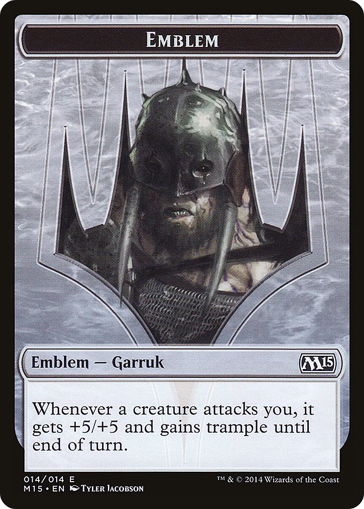 Garruk, Apex Predator Emblem — Magic 2015 — Magic: The Gathering