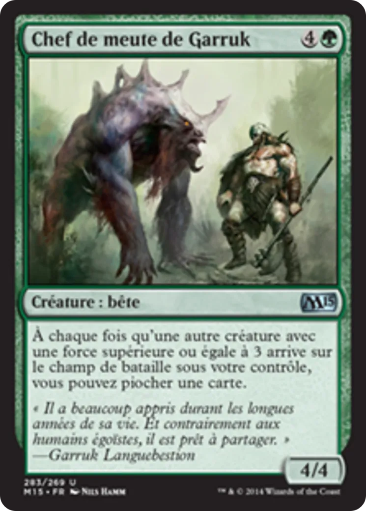 Chef de meute de Garruk — Magic 2015 — Magic: The Gathering