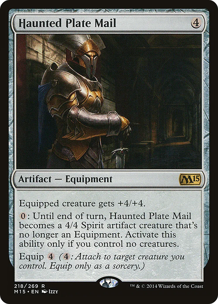 Haunted Plate Mail — Magic 2015 — Magic: The Gathering