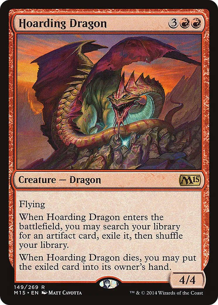 Hoarding Dragon — Magic 2015 — Magic: The Gathering