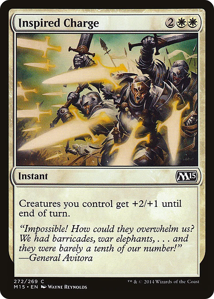 Inspired Charge — Magic 2015 — Magic: The Gathering