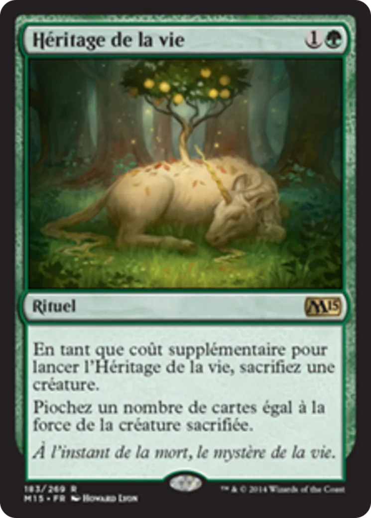 Héritage de la vie — Magic 2015 — Magic: The Gathering