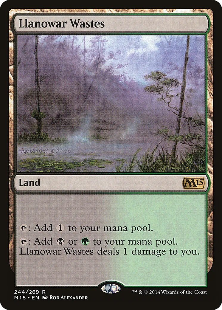 Llanowar Wastes — Magic 2015 — Magic: The Gathering