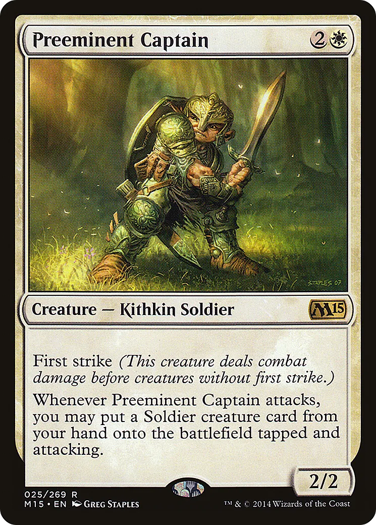 Preeminent Captain from Magic 2015 - Magic: The Gathering