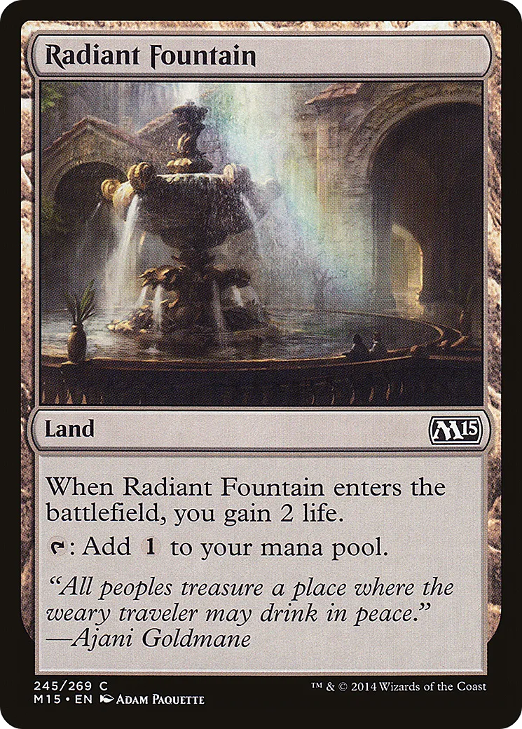 Fontaine radieuse — Magic 2015 — Magic: The Gathering
