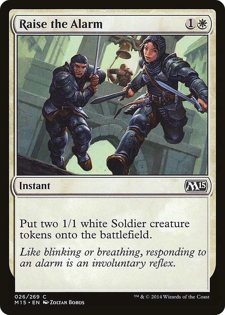 Raise the Alarm — Magic 2015 — Magic: The Gathering