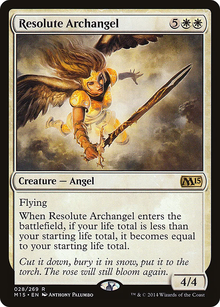 Resolute Archangel — Magic 2015 — Magic: The Gathering
