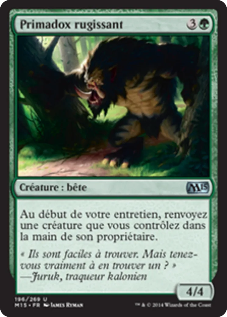Primadox rugissant — Magic 2015 — Magic: The Gathering