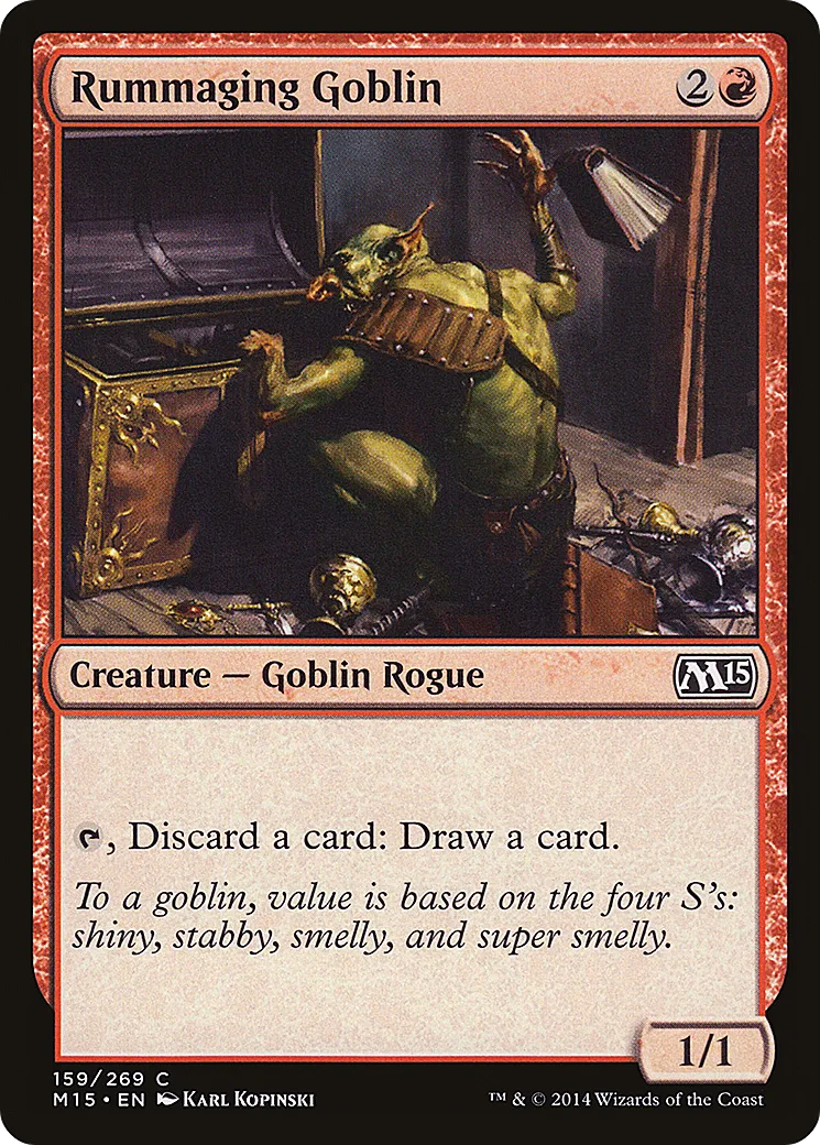 Rummaging Goblin — Magic 2015 — Magic: The Gathering
