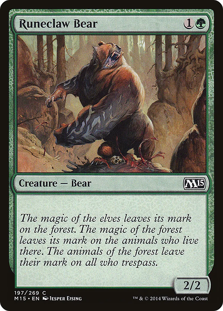 Runeclaw Bear — Magic 2015 — Magic: The Gathering