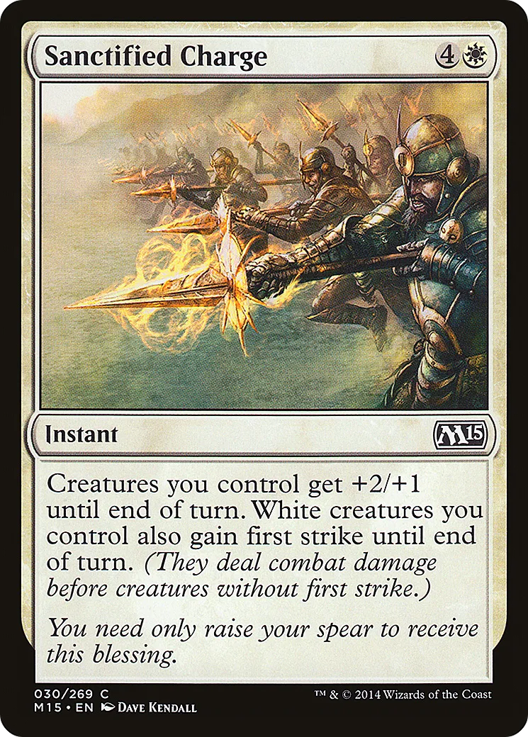 Sanctified Charge — Magic 2015 — Magic: The Gathering