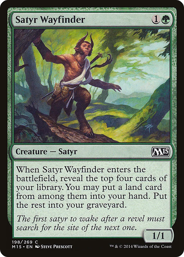 Satyr Wayfinder — Magic 2015 — Magic: The Gathering