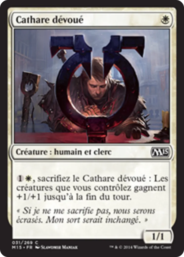 Cathare dévoué — Magic 2015 — Magic: The Gathering
