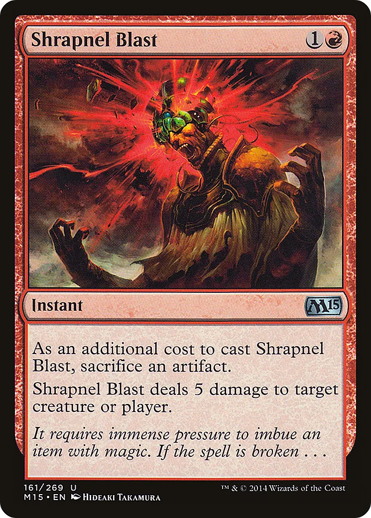 Shrapnel Blast — Magic 2015 — Magic: The Gathering