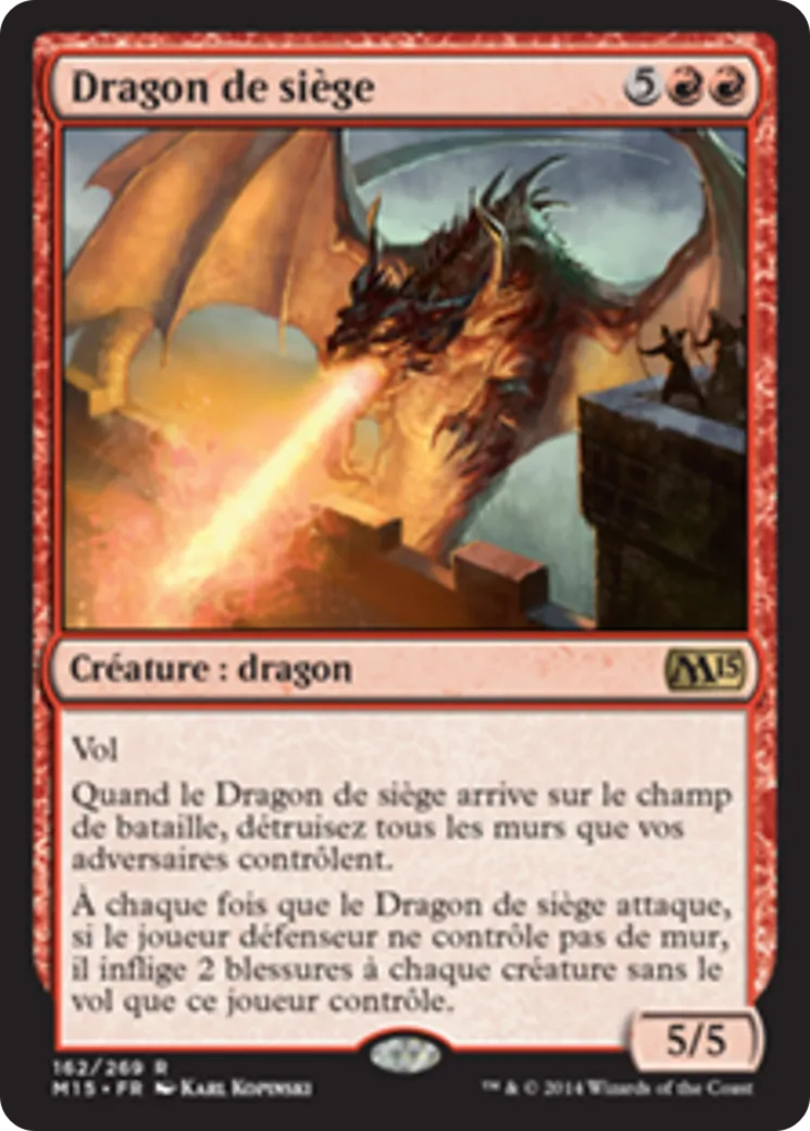 Dragon de siège — Magic 2015 — Magic: The Gathering
