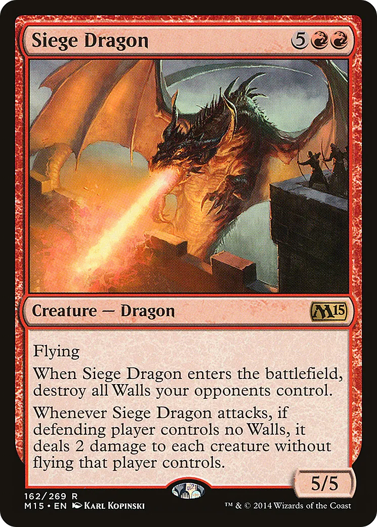 Siege Dragon — Magic 2015 — Magic: The Gathering