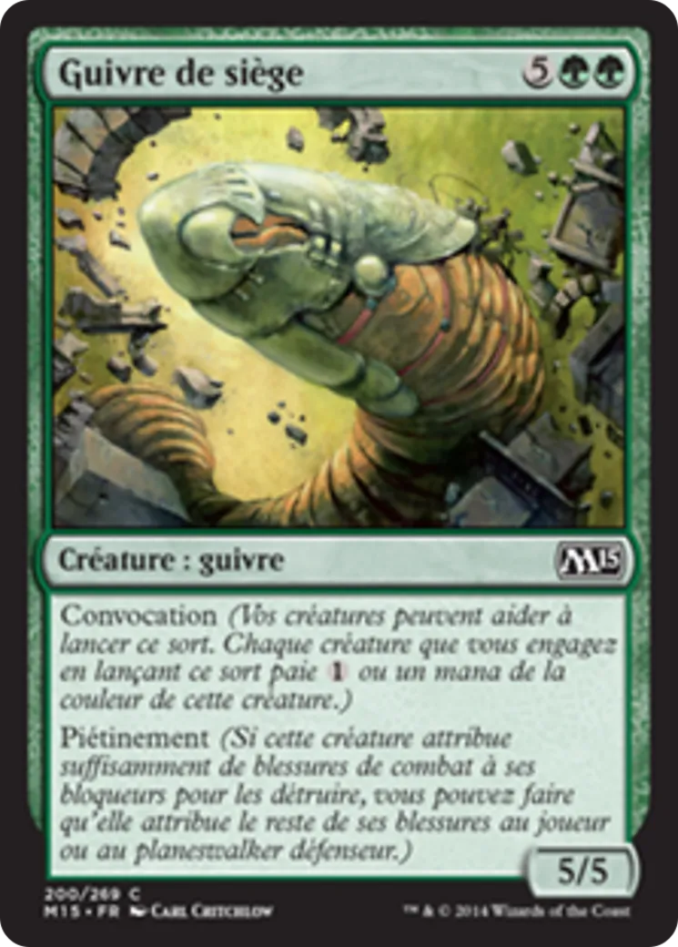 Guivre de siège — Magic 2015 — Magic: The Gathering