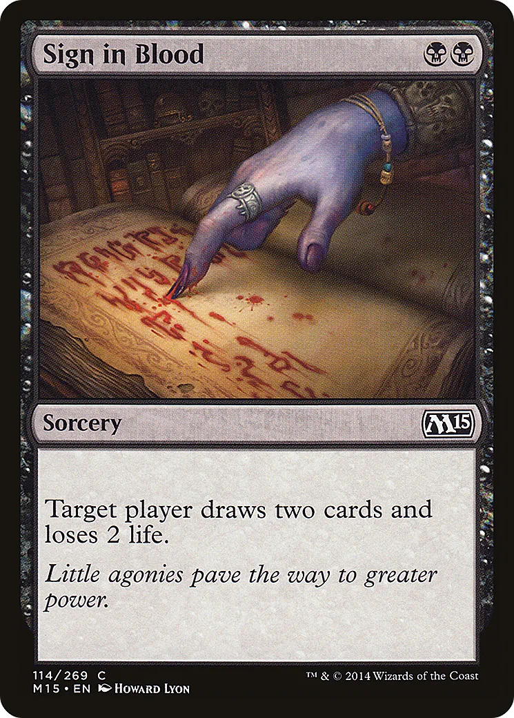 Signature de sang — Magic 2015 — Magic: The Gathering