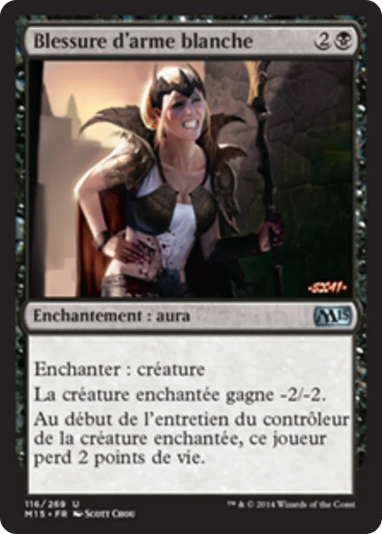 Blessure d'arme blanche — Magic 2015 — Magic: The Gathering