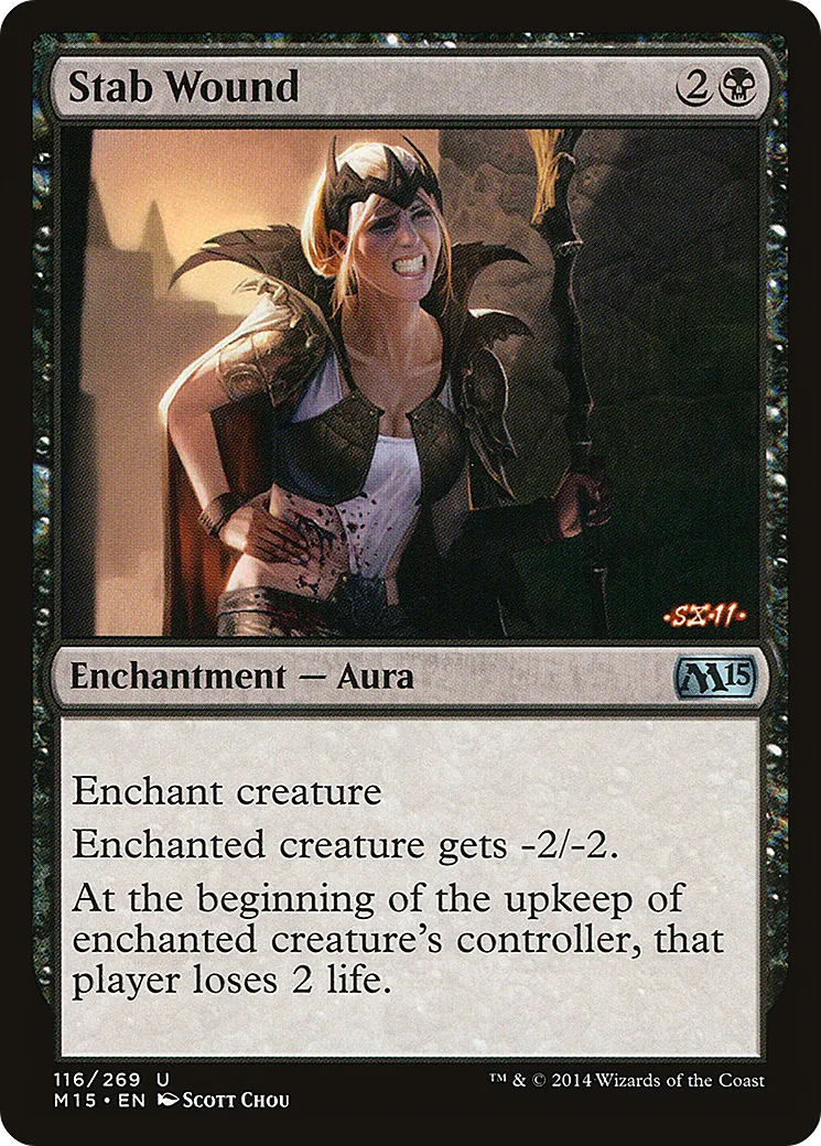 Stab Wound — Magic 2015 — Magic: The Gathering