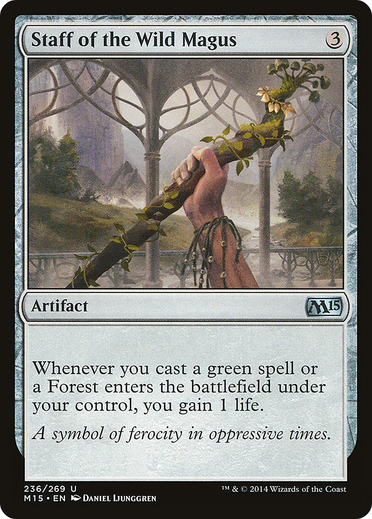 Staff of the Wild Magus — Magic 2015 — Magic: The Gathering