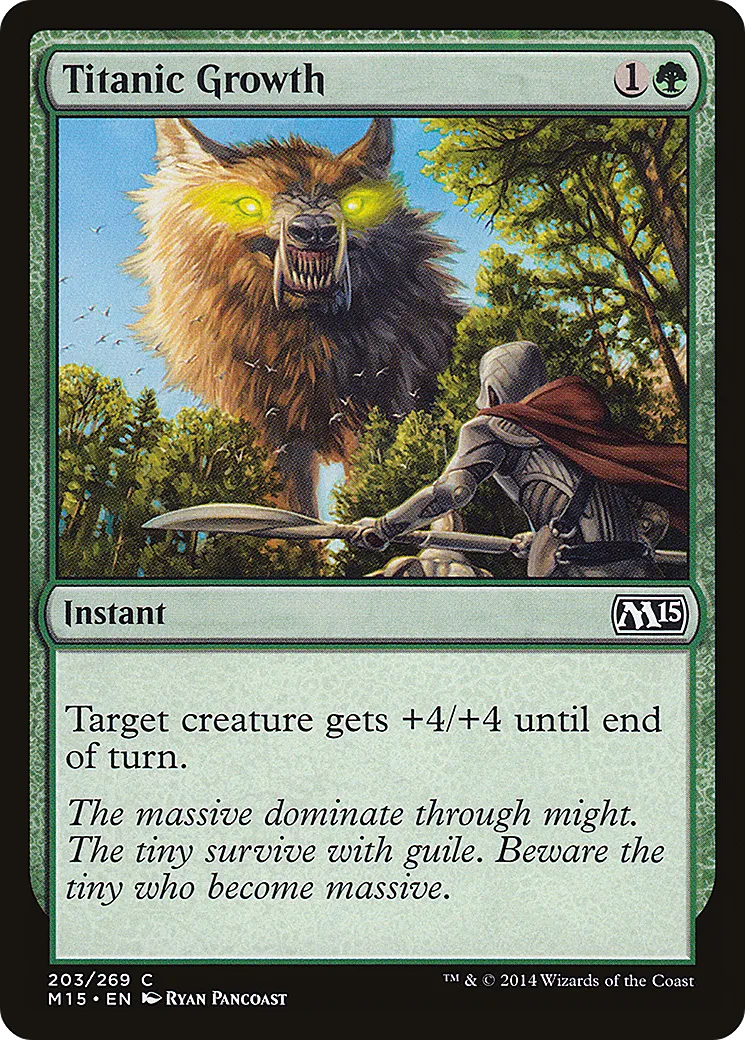 Titanic Growth — Magic 2015 — Magic: The Gathering