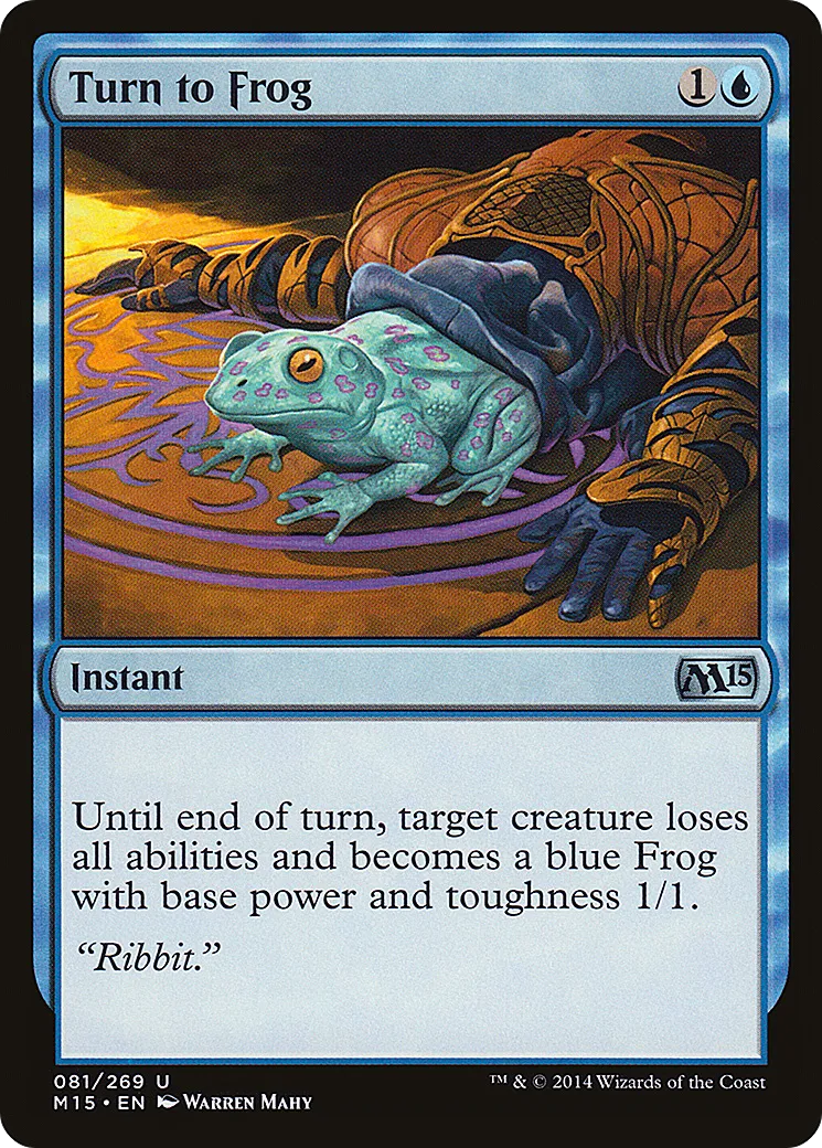 Transformation en grenouille — Magic 2015 — Magic: The Gathering