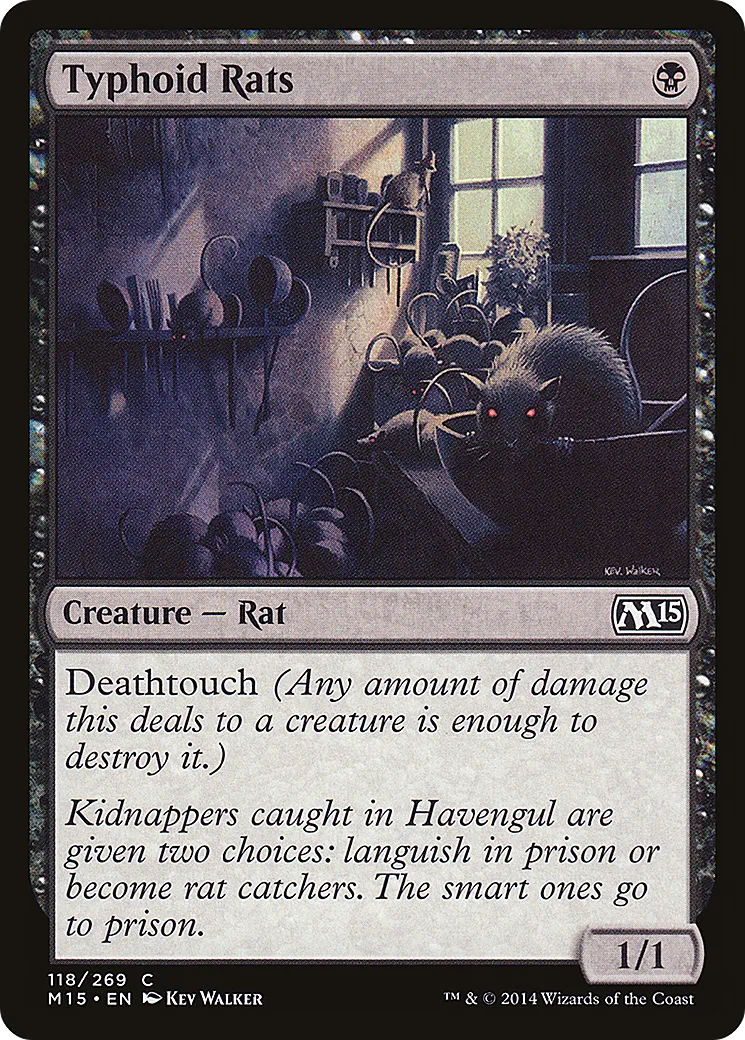Typhoid Rats — Magic 2015 — Magic: The Gathering