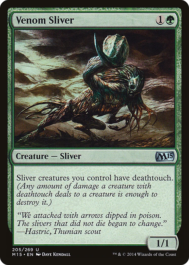 Venom Sliver — Magic 2015 — Magic: The Gathering