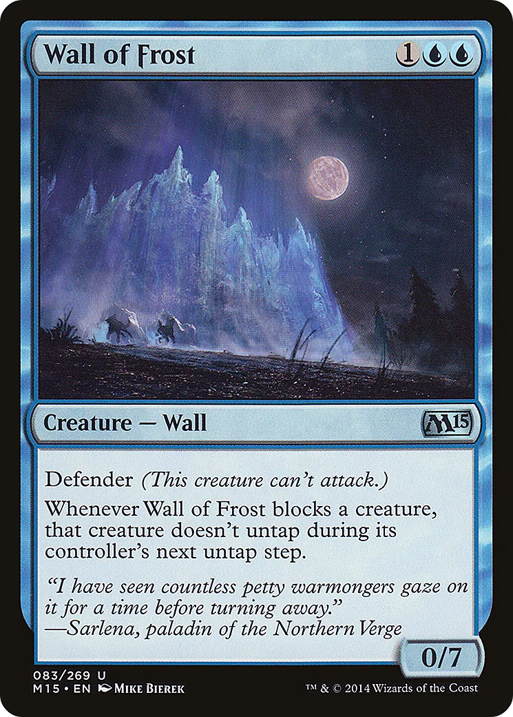 Wall of Frost — Magic 2015 — Magic: The Gathering